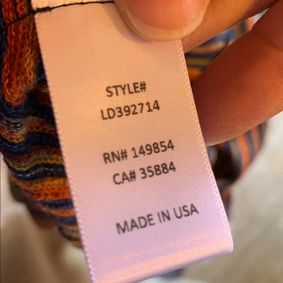 Sage the Label Harper Knit Multicolor Striped Jumpsuit. - Picture 4 of 5